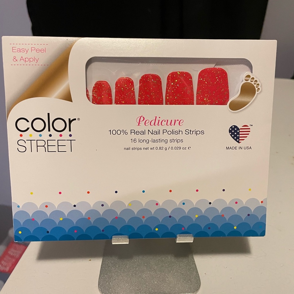 Color Street Pedicure Nail Polish Strips in Brazilionaire